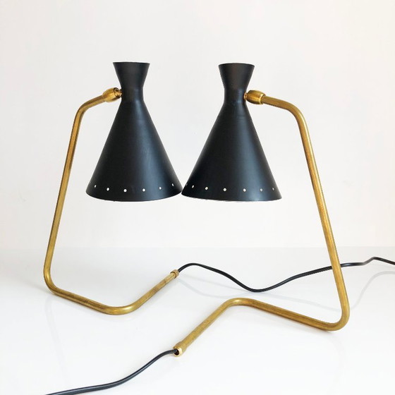 Image 1 of Een paar Cocotte-lampen, design uit de jaren 1950.