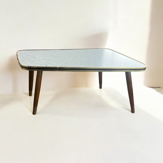 Image 1 of Kidney-shaped table/flower bench made in Germany in the 1950s, can also be used as a side table