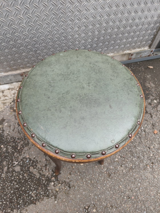 Image 1 of Thonet Barstool Leather Webbing