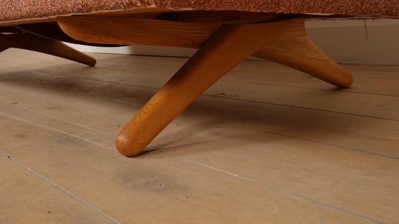 Image 1 of Vintage bank | 3-zits | Illum Wikkelsø | ML-90 | Roze | opnieuw gestoffeerd