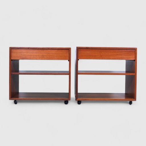 Vintage-Set aus Schränken und Nachttischen - Teak, 1960er