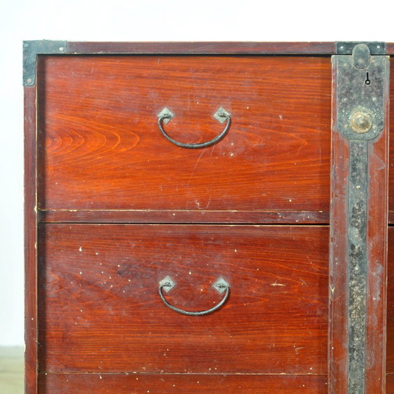 Japanese Tansu chest of drawers, circa 1890, Wood, Metal, Brown, Aziatisch (photo 9 of 13)