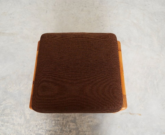 Fauteuil et tabouret en pin de style danois moderne par C. F. C. Silkeborg – Wood (photo 6 of 20)