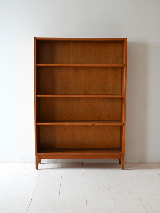 Bibliothèque scandinave en chêne vintage