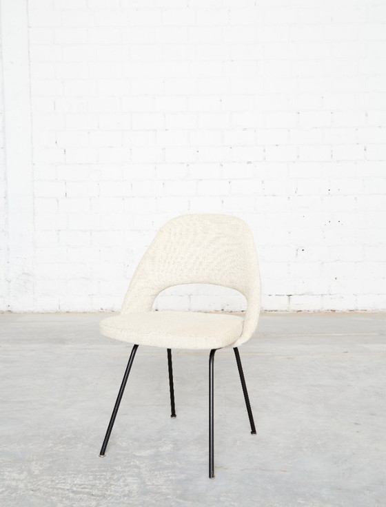 Nr. 72 Conferentiestoelen van Eero Saarinen voor Knoll, jaren 1950, set van 4 – Eetkamerstoelen, Wool (photo 5 of 15)