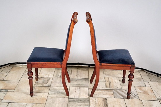 Image 1 of Set di 2 sedie in stile eclettico FAMEG Radomsko, anni '70/'80