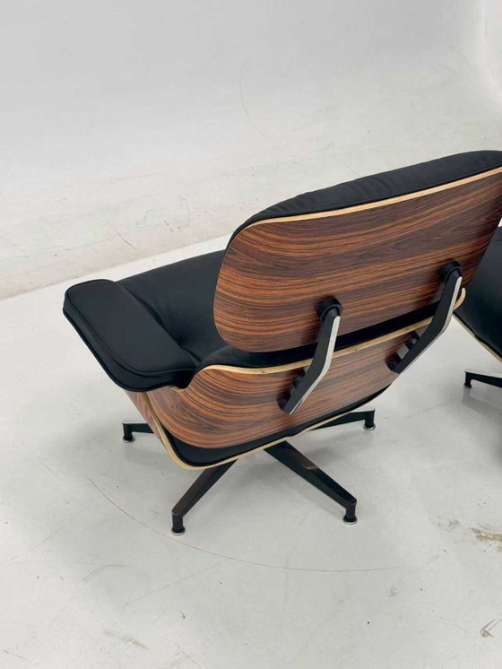 Image 1 of Herman Miller Charles en Ray Eames voor Lounge Chair met voetenbank