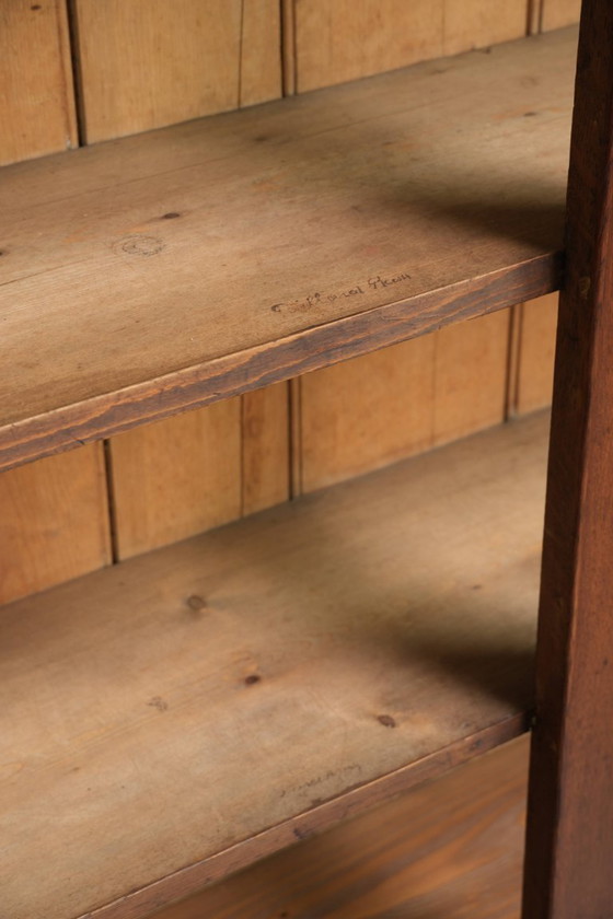 Librería/vitrina con incrustaciones antigua de roble inglés de mediados del siglo XIX. – Wood (photo 10 of 12)