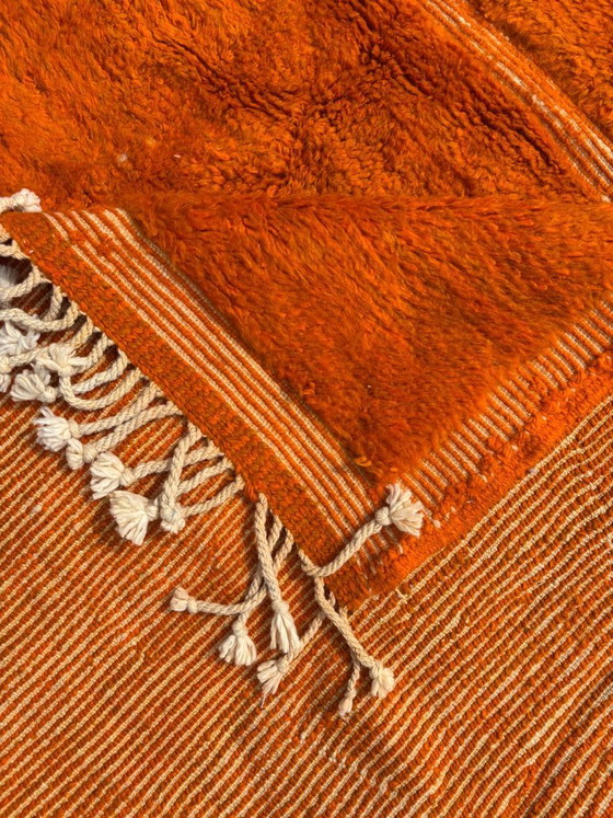 Image 1 of Burnt Orange Beni M’rirt Moroccan Rug – Handmade Wool Area Rug – Luxury Berber Rug – 210x320 cm – Contemporary Moroccan Decor