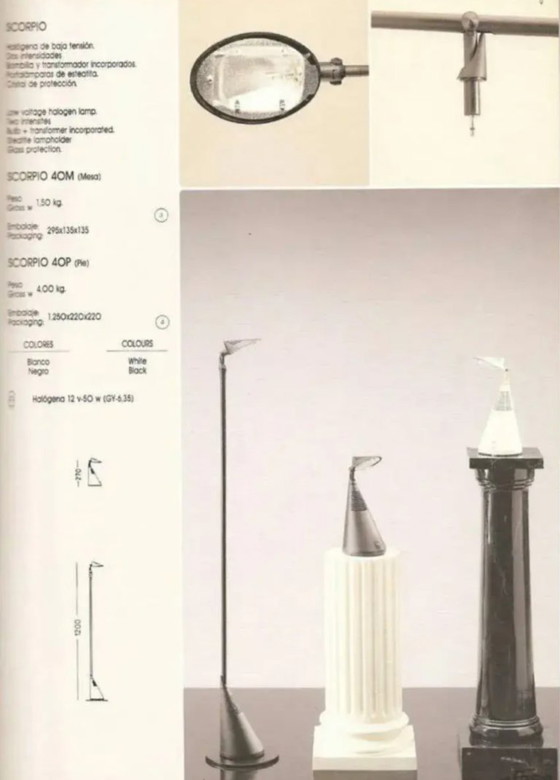 Fase Scorpio Schreibtischlampe 1980er – Tischlampen, Plastic (photo 2 of 9)