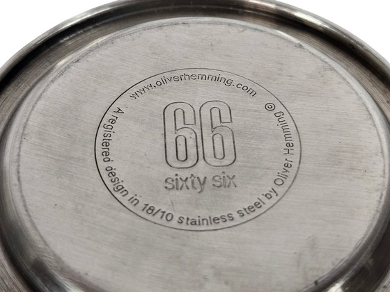 Image 1 of Oliver Hemming design - Sixty six (66) 18/10 stainless - Coffee pot - Milk jug - Sugar bowl - Memphis style - 1990's