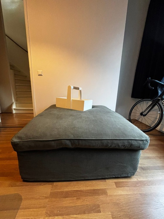 Image 1 of Sgabello Linteloo nuovo lino Madison Authentic grigio-verde 110x110x43