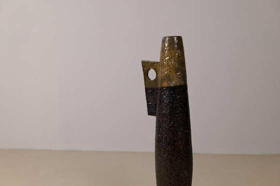 Image 1 of Large French Modernist Stoneware Vase