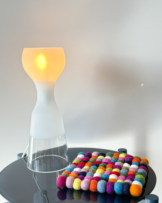 Image 1 of Lampada da tavolo IKEA Schlagervå – Vetro satinato e trasparente