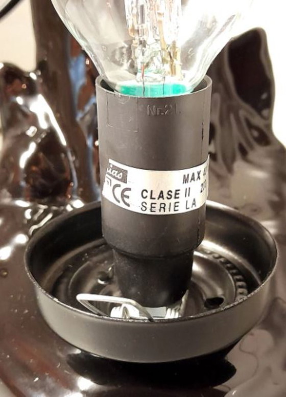 Image 1 of Lampada in ceramica a forma di palma, 1980