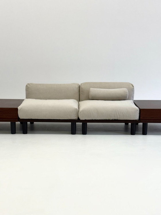 Image 1 of Italian modular sofa with coffee table set in Japandi Style