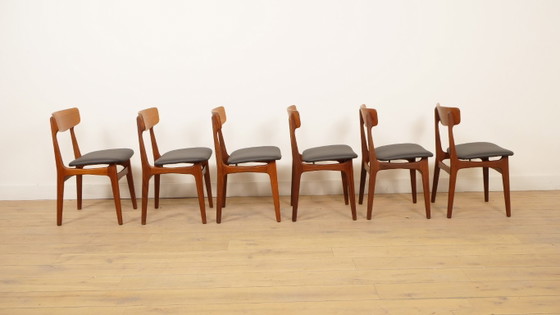 6 X Esszimmerstühle | Schiønning & Elgaard | Teak | Neu gepolstert – schionning & elgaard, Wood (photo 6 of 14)