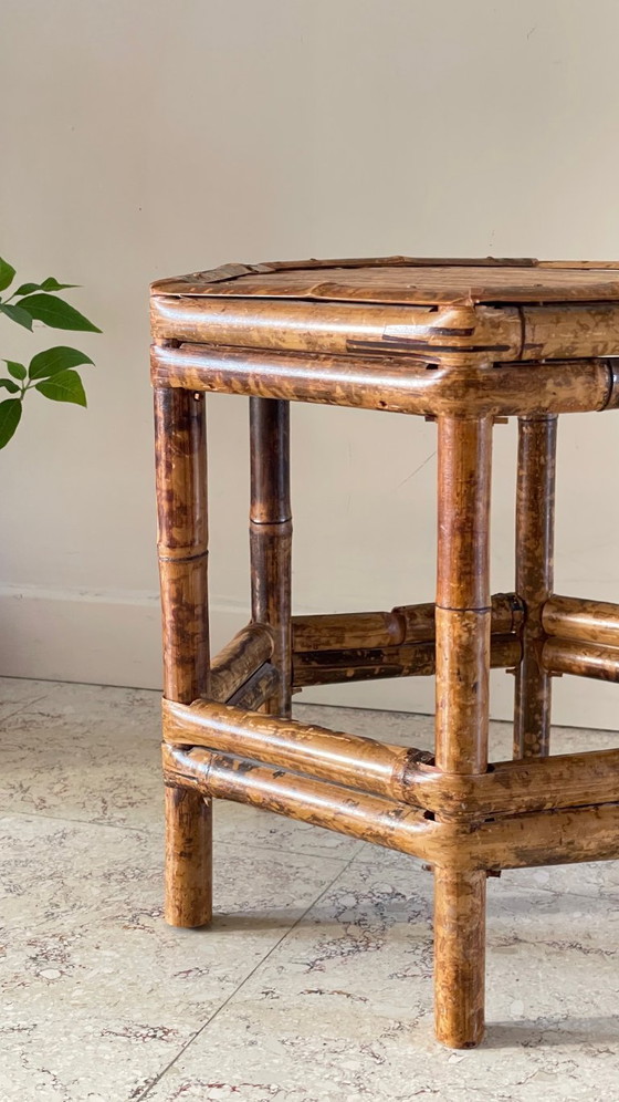 Image 1 of Vintage bamboo coffee table