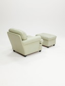Poltrona Frau 'Dream B' Armchair and Ottoman,Italy,1980s