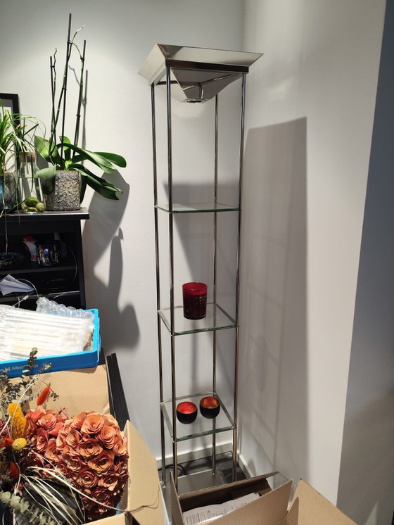 Image 1 of Vintage Deknudt floor lamp and display case