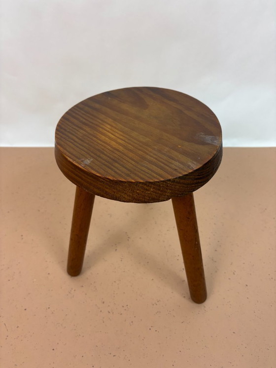 Image 1 of Sgabello olandese in legno massello – anni '60