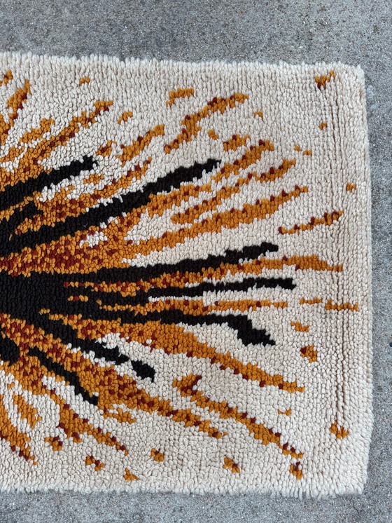 Image 1 of Alfombra Rya de estilo escandinavo de la década de 1970