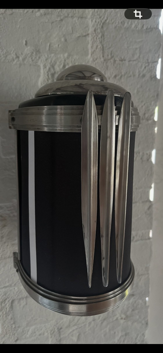 Bauhaus Wandlamp – S.W., Wandlampen, Metal, Textile (photo 2 of 9)