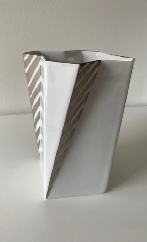 Image 1 of Bing & Grondahl Denmark Stylish (Memphis) Futura vase Else Kamp 1980s