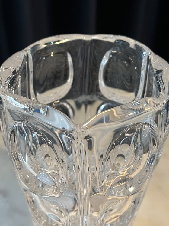 Image 1 of Vase vintage Sklo Union « Lens » style Mid-Century Modern