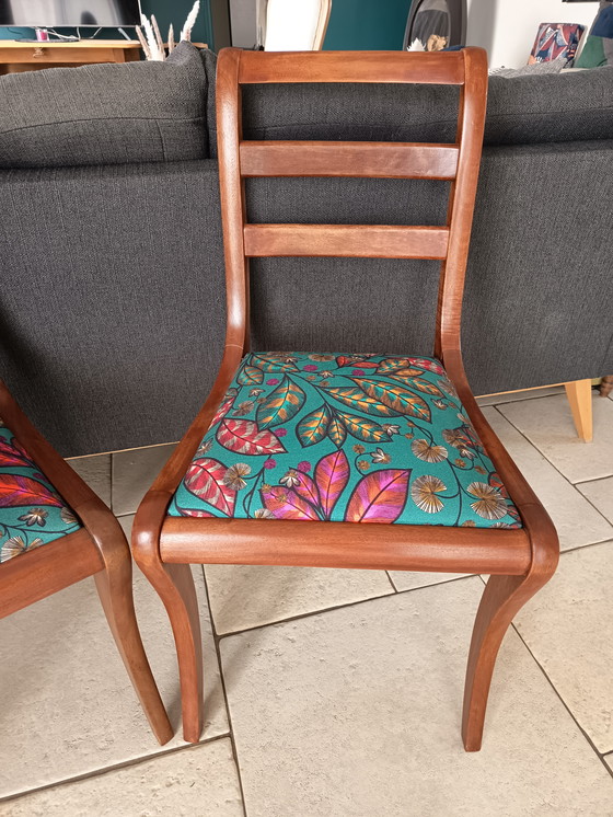 Image 1 of Pair of Restoration style chairs – handcrafted restoration, timeless elegance