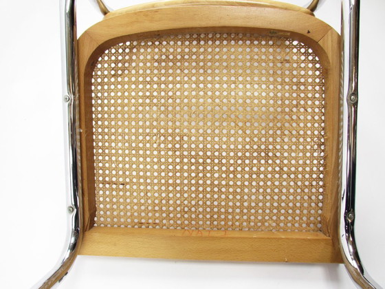 Image 1 of Sedia con struttura tubolare in stile Cesca, Made in Italy