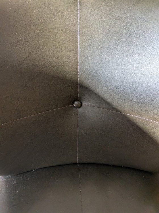 Poltrona Verde Scuro (modello Expo '58), Merk onbekend, Poltrone, Legno, Skai (foto 5 di 5)