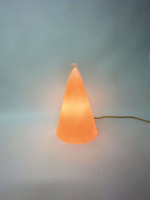  Lampada da tavolo SCE Teepee in vetro rosa opaco