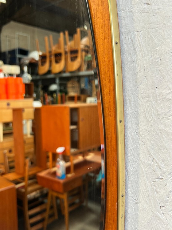 Vintage Mirror, Teak, Sweden 1950s – Wood, Glass (photo 6 of 11)