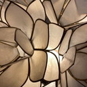 Lampada da soffitto vintage Rausch Capiz