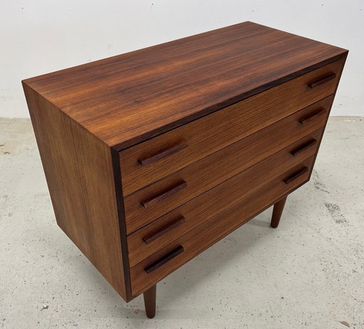 Rosewood Chest Of Drawers By Kai Kristiansen For Feldballes