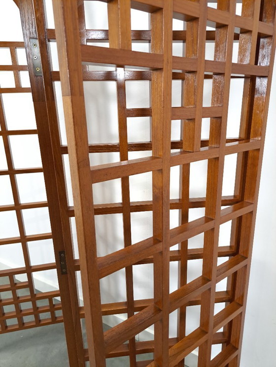 Image 1 of Teak houten kamerscherm roomdivider