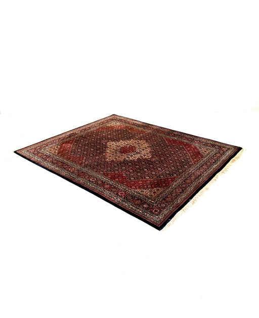 Tapis en laine XL vintage noué à la main, Inde ‘80