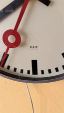 B&W wall clock