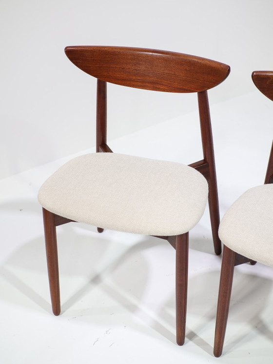 Image 1 of 6 sedie da pranzo Harry Østergaard in legno di teak, danesi, anni '60