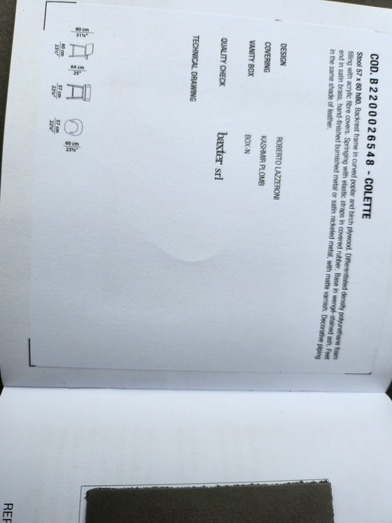 Image 1 of Baxter - Sgabello da bar Colette 2x di Roberto Lazzeroni