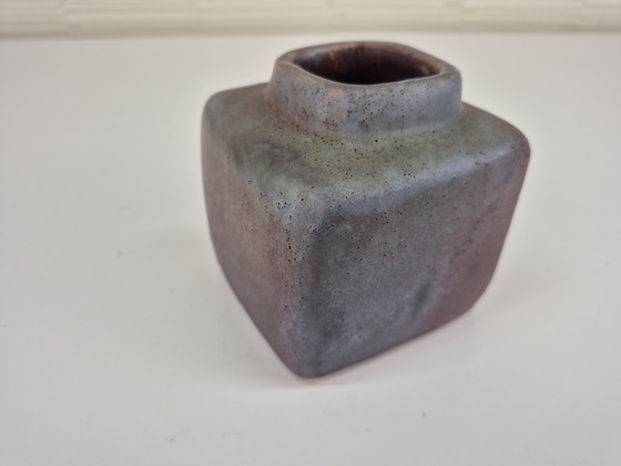 Image 1 of Chimney vase. Vintage block vase/ikebana.