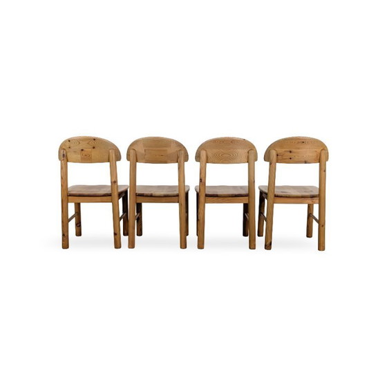 Image 1 of Set van 4 Rainer Daumiller stoelen, mid-century stijl, grenenhout, vintage