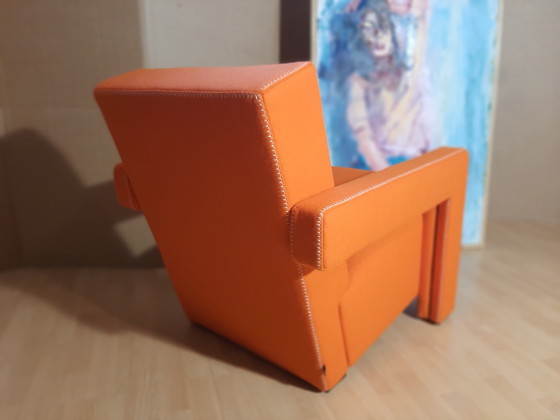 Image 1 of Cassina Utrecht 637 Nuovo mai usato in panno di lana Ruggine arancione (Serie 13L) Punto cavallo