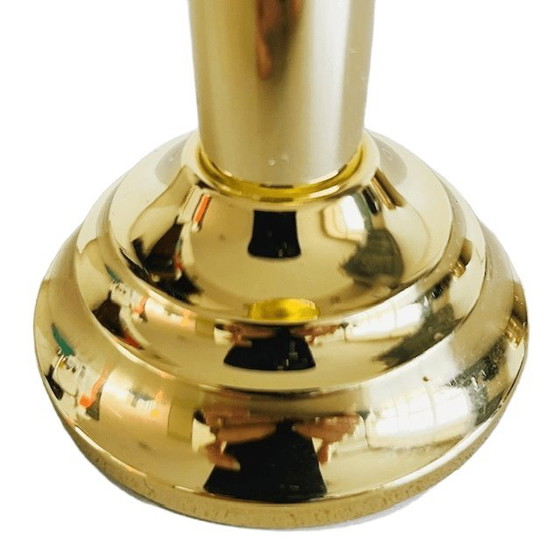 Image 1 of Candeliere vintage in metallo dorato anni '80