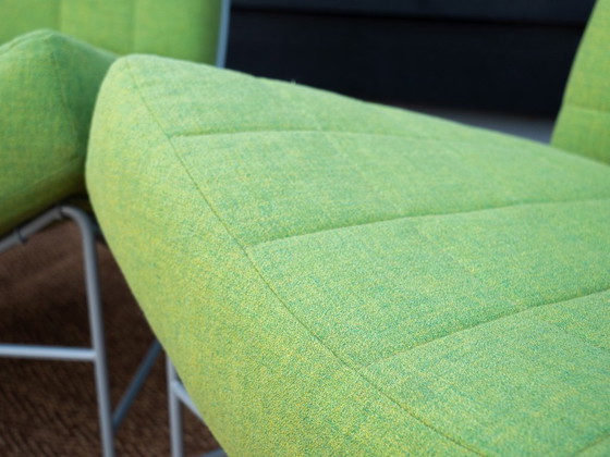 Image 1 of Leolux Volare Fauteuils | 2x Appelgroen | Stof design