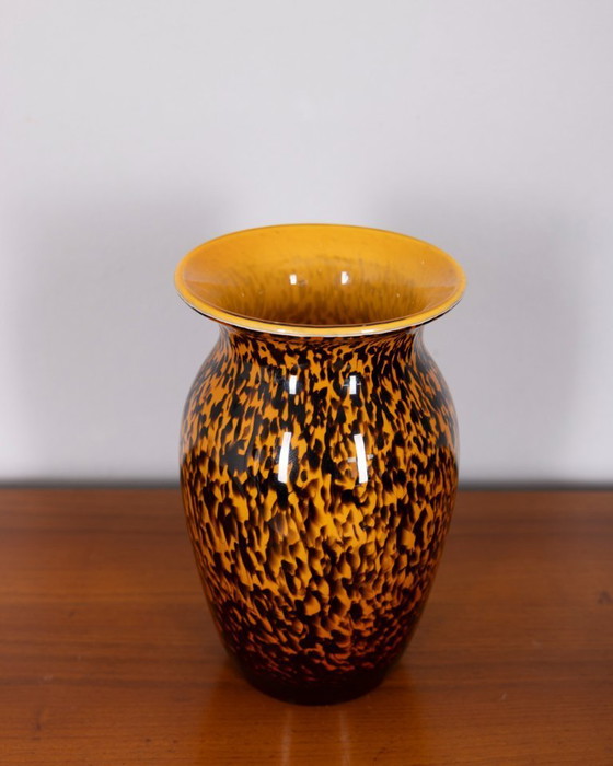 Vintage Murano Blown Glass Vase, 1980s, Italian Design (photo 3 of 6)