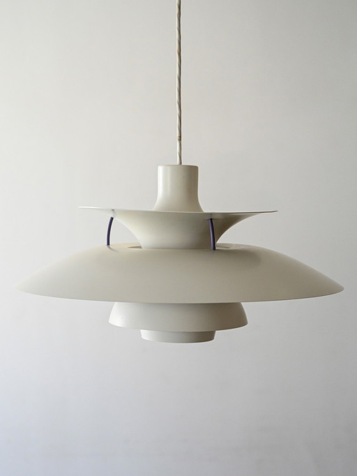 White PH 5 Pendant by Poul Henningsen