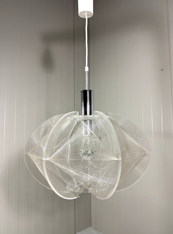 Suspension Swag de Paul Secon, Sompex années 1960, Plexiglas, Transparent (photo 12 sur 14)
