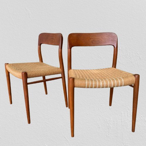 Image 1 of Chaises modèle 75 de Niels Otto Möller pour J.L. Möllers Möbelfabrik